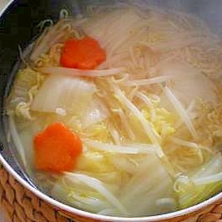 インスタントラーメンでタンメン